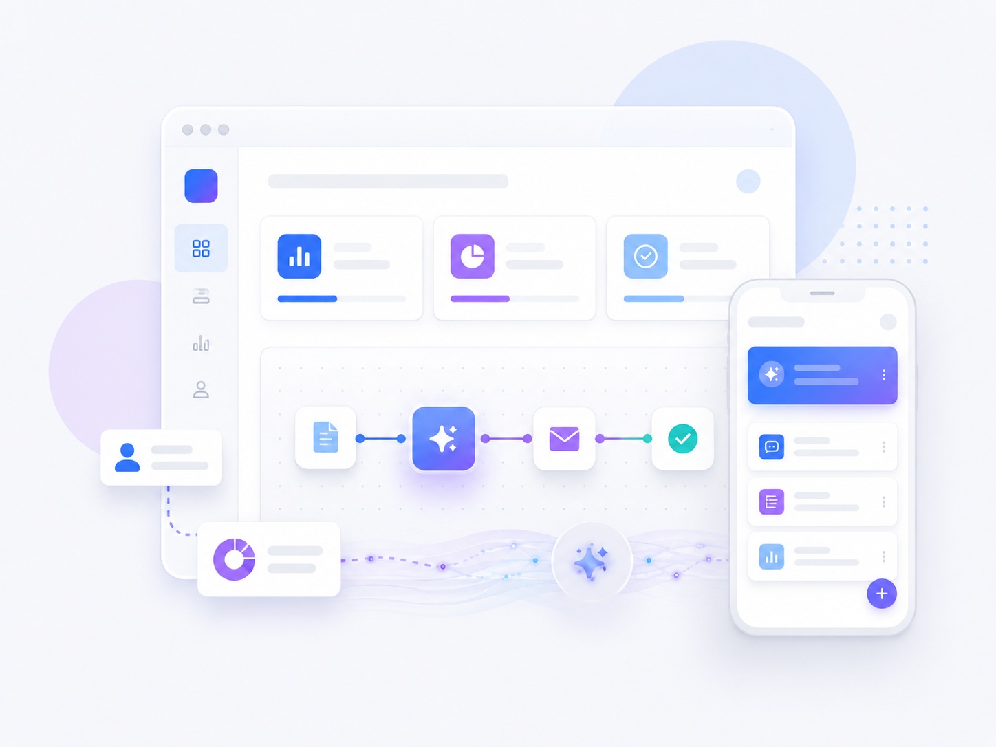 AI software development placeholder illustration